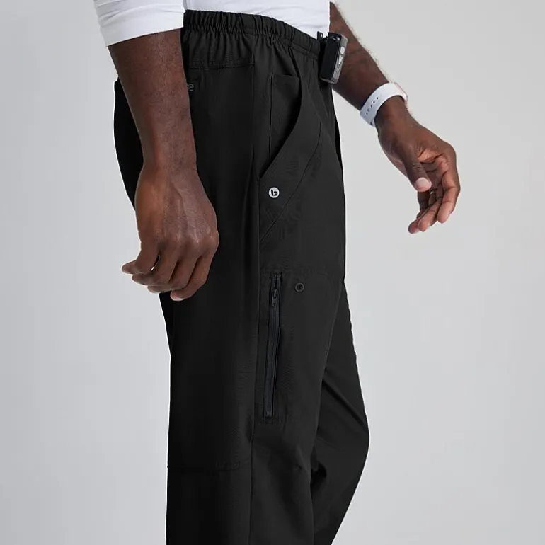 Barco One 0217 Amplify 7-Pocket Zip-Fly Mens Big and Tall Tag Free Stretch Fabric Moisture Wicking Scrub Pant