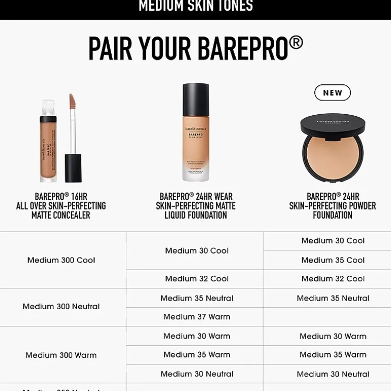 bareMinerals Barepro® 24hr Skin Perfecting Talc-Free Matte Powder Foundation