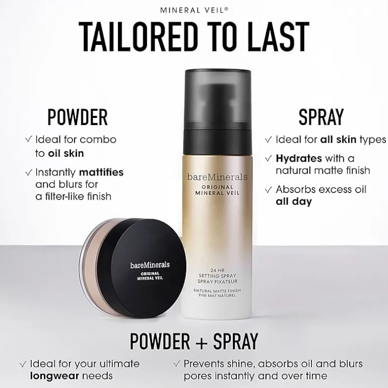 bareMinerals Original Mineral Veil 24hr Natural Matte Setting Spray