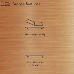 Baselogic Bronze 13" Adjustable Bed Frame Base