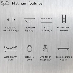 Baselogic Platinum 15.25" Adjustable Bed Frame Base