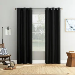 Bayline Grommet Top Blackout Set of 2 Curtain Panel