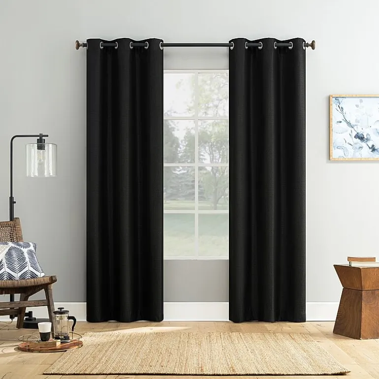 Bayline Grommet Top Blackout Set of 2 Curtain Panel