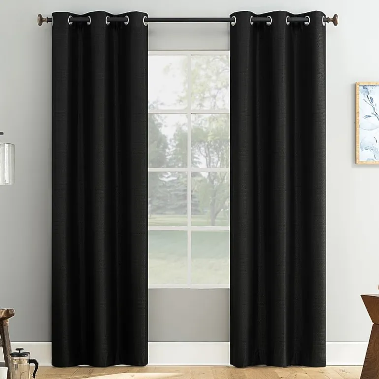 Bayline Grommet Top Blackout Set of 2 Curtain Panel
