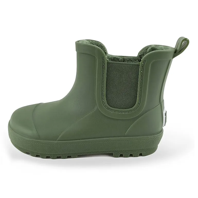 BEARPAW Toddler Chelsea Rain Boots with Faux-Fur Lining