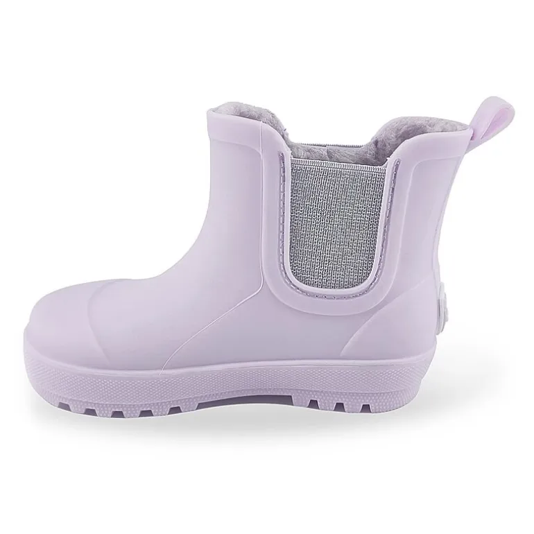 BEARPAW Toddler Chelsea Rain Boots with Faux-Fur Lining