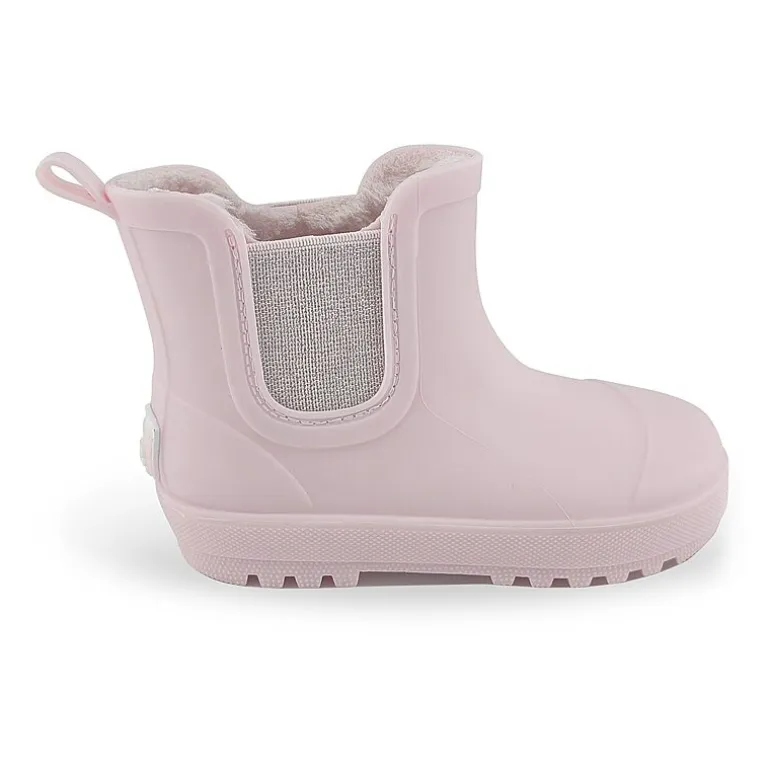 BEARPAW Toddler Chelsea Rain Boots with Faux-Fur Lining