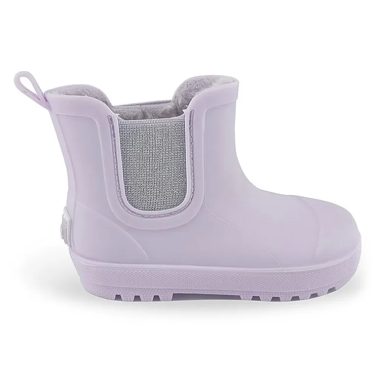 BEARPAW Toddler Chelsea Rain Boots with Faux-Fur Lining