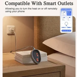 Beautyrest™ Cotton Blend Heated Electric Mattress Pad-5 Heat Settings 10hr Auto off