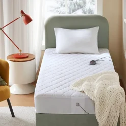 Beautyrest™ Cotton Blend Heated Electric Mattress Pad-5 Heat Settings 10hr Auto off