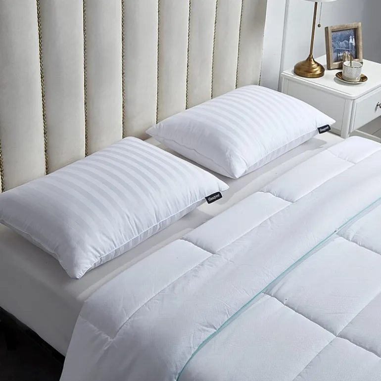 Beautyrest 500tc Damask Cotton 2 Pack Medium Density Bed Pillow