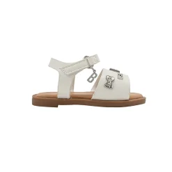 bebe Toddler Girl's’ Fashion Sandals - Dressy Shoes with Decorative Metal Charm
