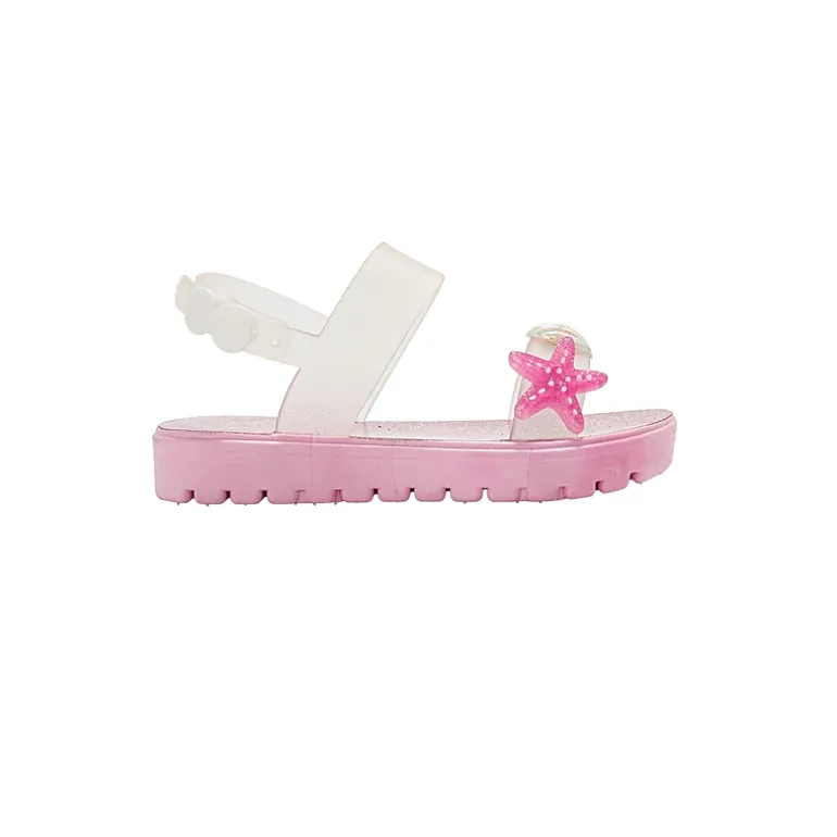 bebe Toddler Girl's Sandals with Back Strap and Starfish Detail