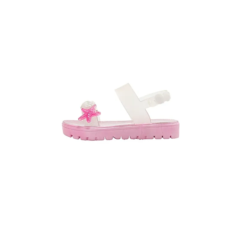 bebe Toddler Girl's Sandals with Back Strap and Starfish Detail