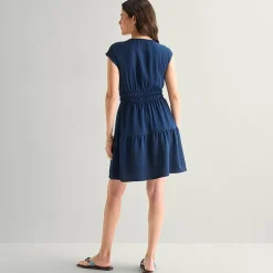 Be by CHETTA B Womens V Neck Sleeveless Fit + Flare Dress