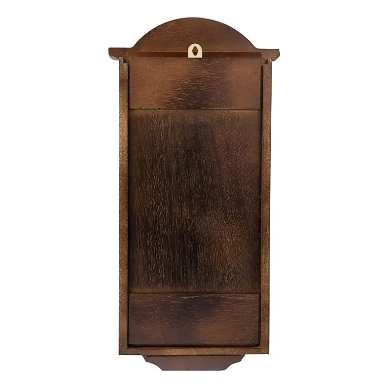 Bedford Clock Collection George 22" Chestnut Wood Chiming Pendulum Wall Clock