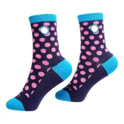 Beedlebug Easy Pull On Little & Big Kid Unisex Adaptive 1 Pair Crew Socks