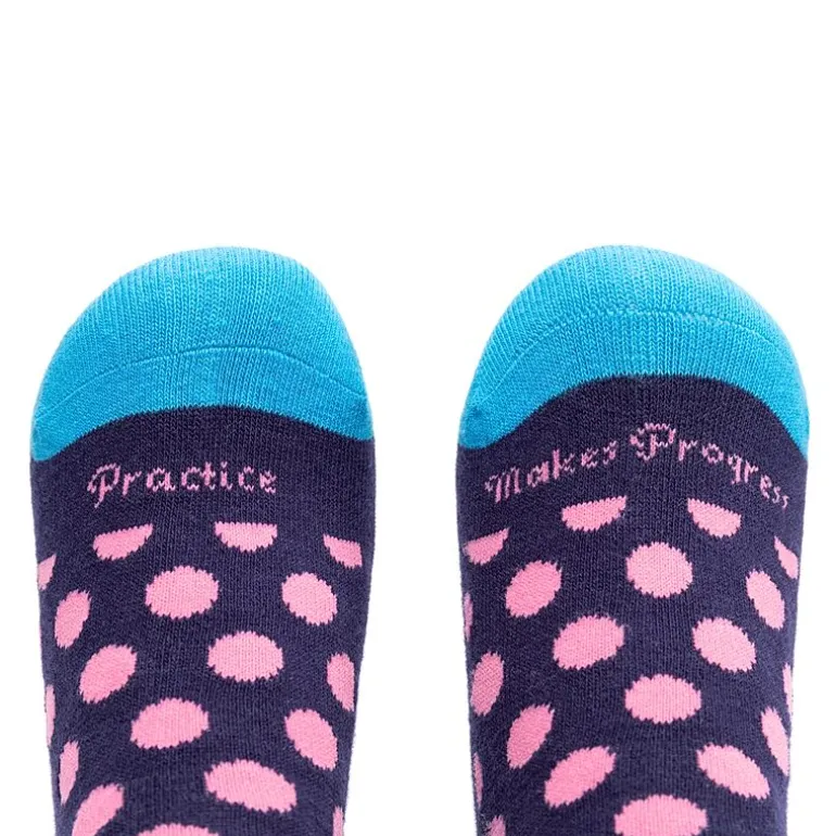 Beedlebug Easy Pull On Little & Big Kid Unisex Adaptive 1 Pair Crew Socks