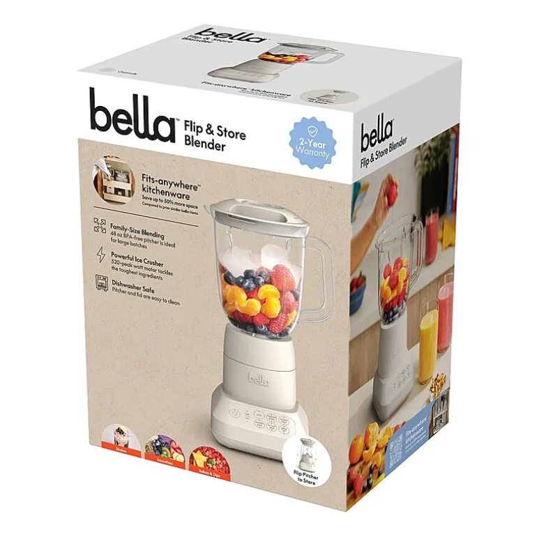 bella Flip & Store Blender, Fits-anywhere™ kitchenware