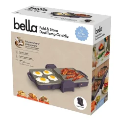 bella Fold & Store Dual Temp Griddle, Fits-anywhere™ kitchenware