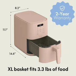 bella 4qt Slim Air Fryer, Fits-anywhere™ kitchenware