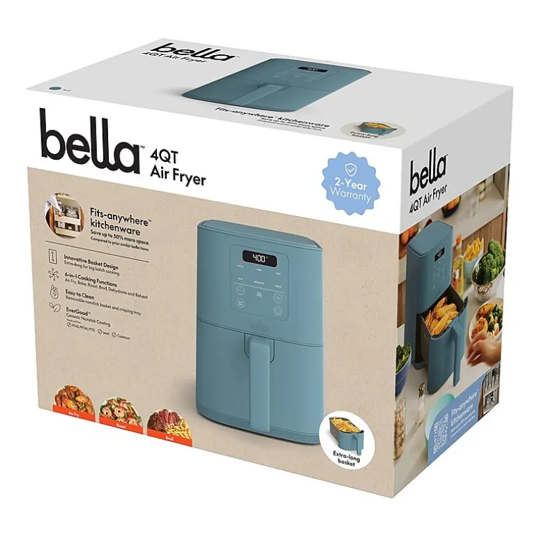 bella 4qt Slim Air Fryer, Fits-anywhere™ kitchenware