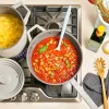 bella StoreMore Fits-anywhere Ceramic 9-pc. Cookware Set