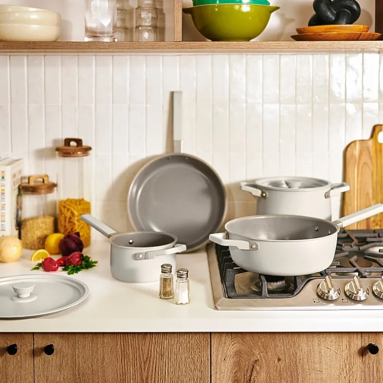 bella StoreMore Fits-anywhere Ceramic 9-pc. Cookware Set
