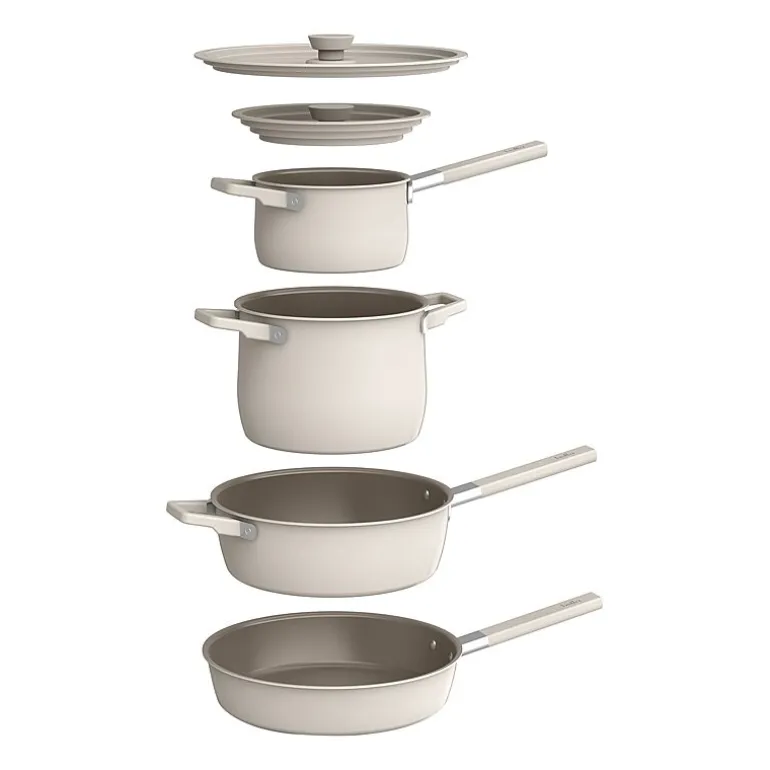 bella StoreMore Fits-anywhere Ceramic 9-pc. Cookware Set