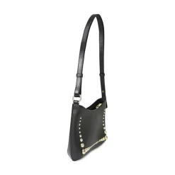 Belle & Bloom Womens Girls Like Us Studded Leather Shoulder Bag