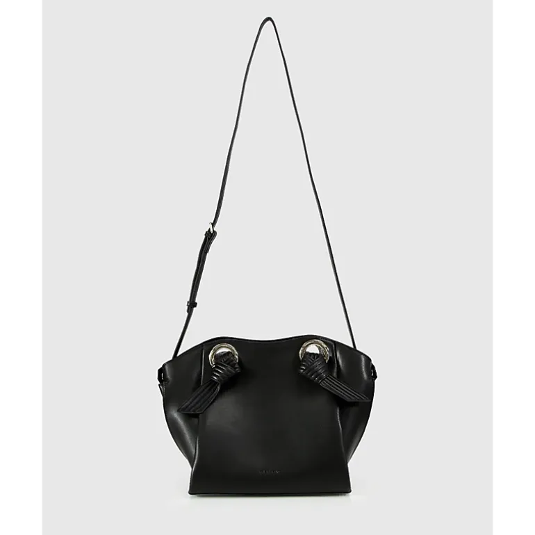 Belle & Bloom Womens Heart Of Gold Leather Shoulder Bag