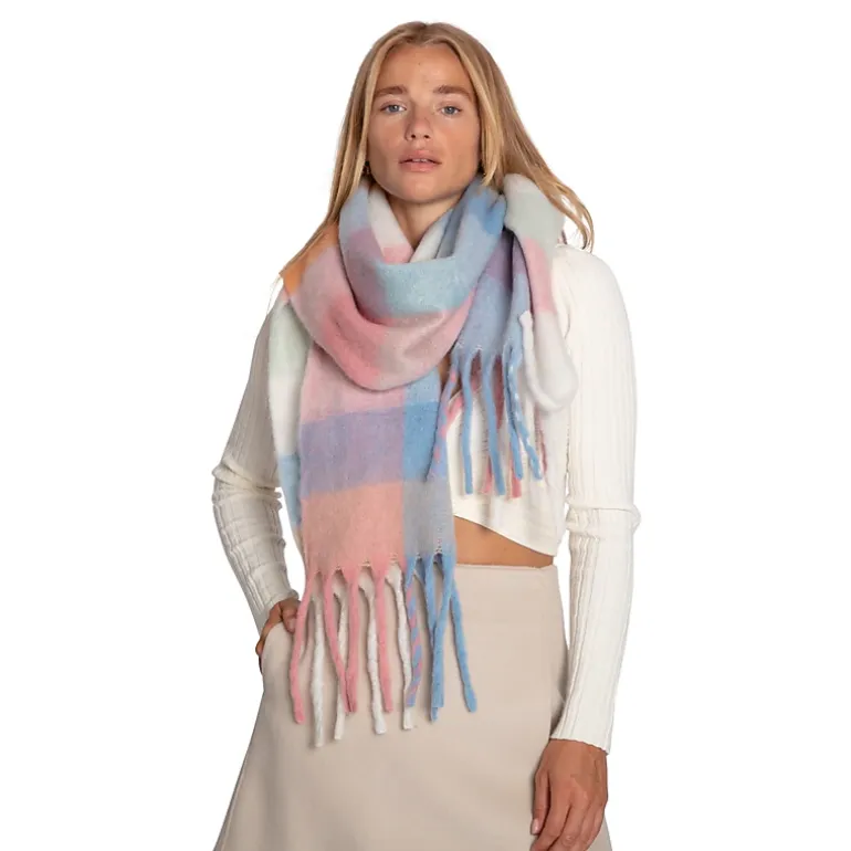 Belle & Bloom Womens Vail Checkered Scarf
