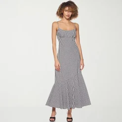 belle vie Womens Midi Scoop Neck Sleeveless Maxi Dress