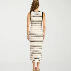 belle vie Womens Midi Scoop Neck Sleeveless Maxi Dress
