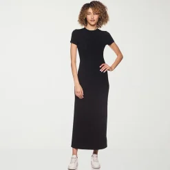 belle vie Womens Short Sleeve Shirt Dress