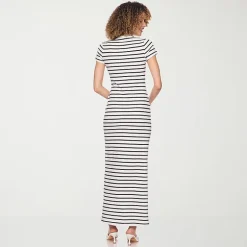 belle vie Womens Short Sleeve Shirt Dress