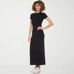 belle vie Womens Short Sleeve Shirt Dress