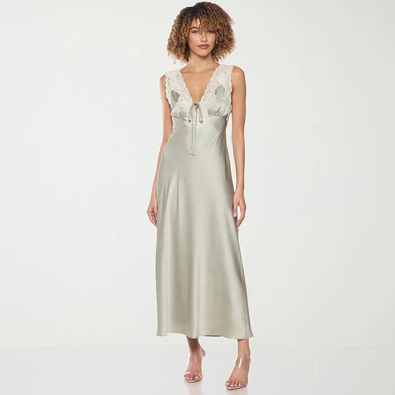 belle vie Womens Sleeveless Midi Slip Dress