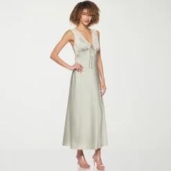 belle vie Womens Sleeveless Midi Slip Dress