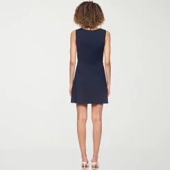 belle vie Womens Sleeveless Wrap Dress