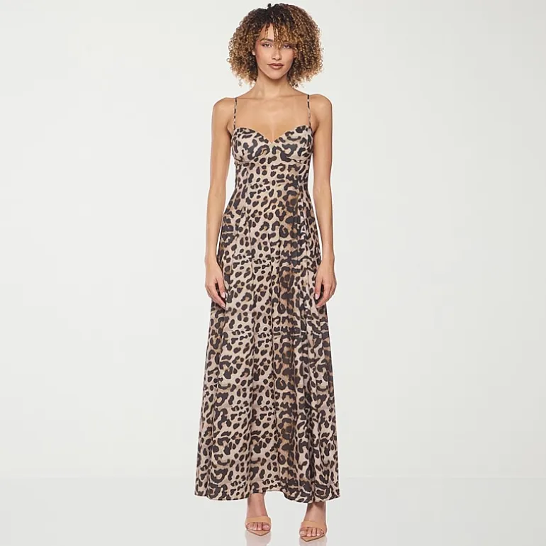 belle vie Womens V Neck Sleeveless Maxi Dress