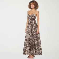belle vie Womens V Neck Sleeveless Maxi Dress