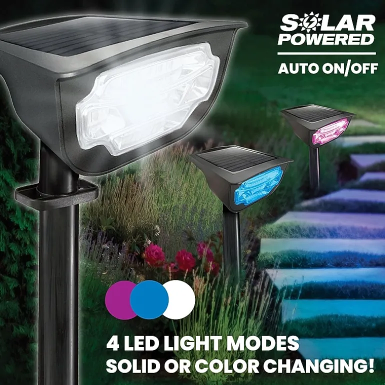 Bell + Howell Bionic Color Burst Solar Powered Landscape Lighting - Set of 2