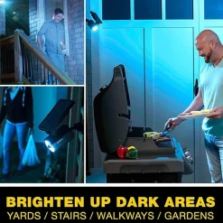 Bell + Howell Bionic Spotlight Solar Powered Motion Activated Outdoor Spotlight Night Light