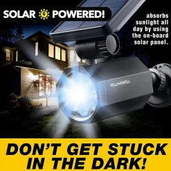 Bell + Howell Bionic Spotlight Solar Powered Motion Activated Outdoor Spotlight Night Light