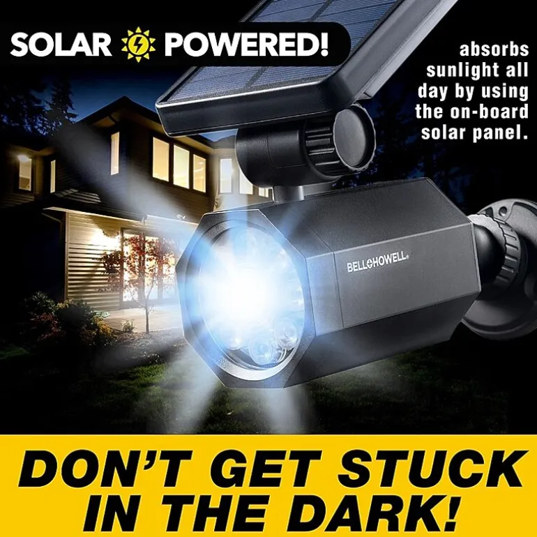 Bell + Howell Bionic Spotlight Solar Powered Motion Activated Outdoor Spotlight Night Light
