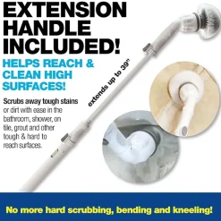 Bell + Howell Scrubtastic Rechargeable Multi Purpose Extendable Power Scrubber