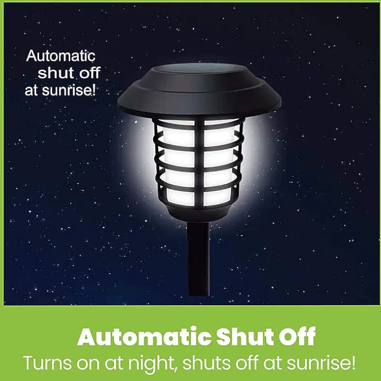 Bell + Howell Solar Powered Pathway and Garden Lights with 2 Lighting Modes - Set of 2
