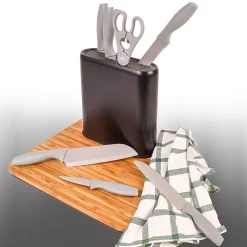 BergHOFF Leo Stainless Steel 8-pc. Universal Knife Block Set