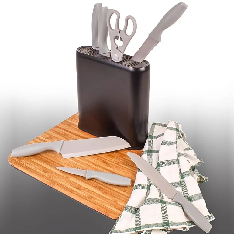 BergHOFF Leo Stainless Steel 8-pc. Universal Knife Block Set